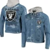 Miles Roob Las Vegas Raiders Blue Denim Jacket.webp