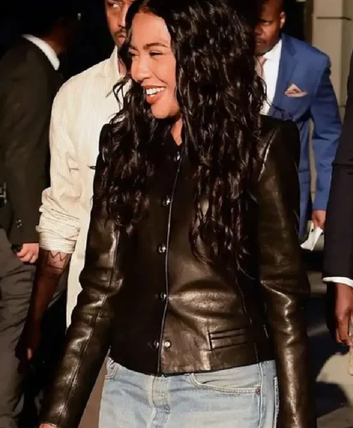 NYC Emma Grede Leather Jacket For Women