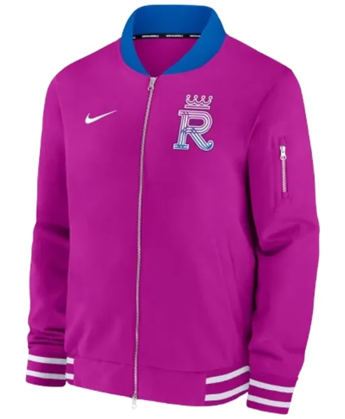 Nike Kansas City Royals Purple 2026 City Connect Bomber Jacket