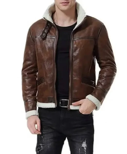 Parker Motorcycle Distress Fur Jacket