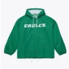 Philadelphia Eagles Coaches Green Windbreaker Hooded Jacket.webp