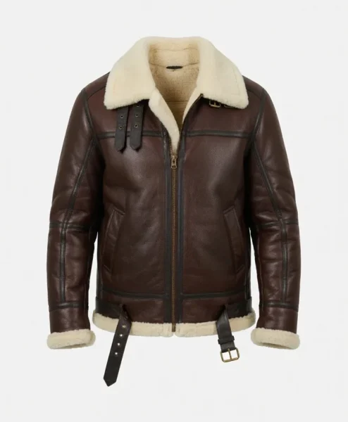 Pilot Flight WWII B3 Brown Bomber Jacket