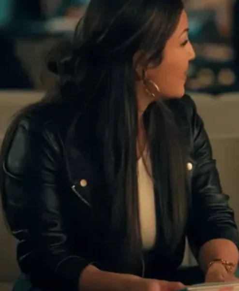 Relationship Goals Annie Gonzalez Black Leather Jacket.webp
