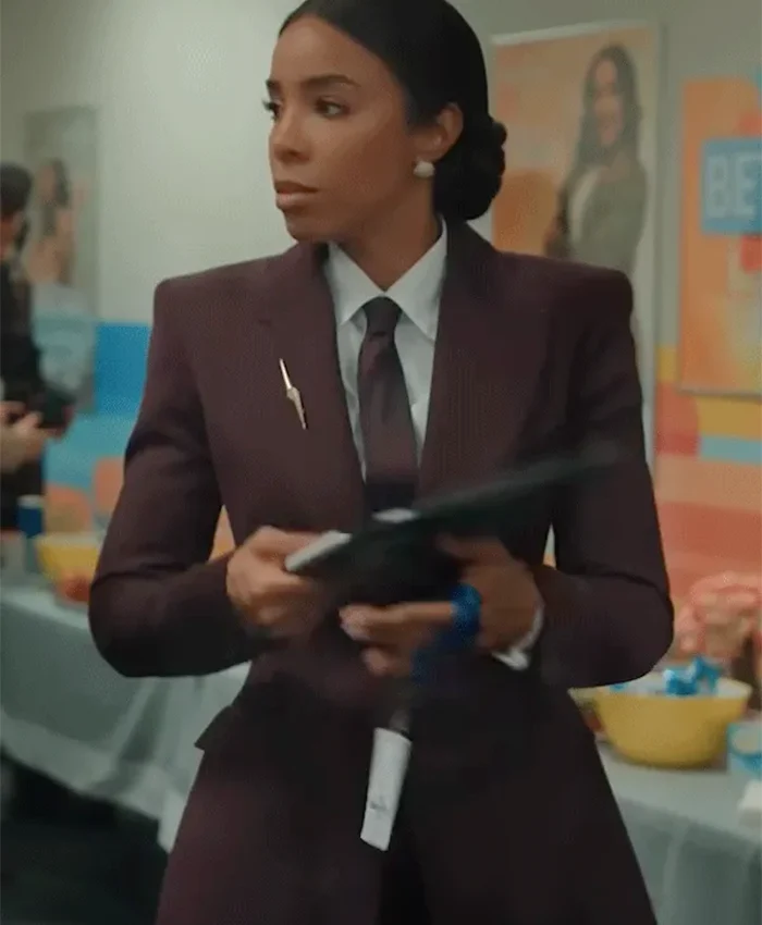 Relationship Goals Kelly Rowland Burgundy Blazer.webp