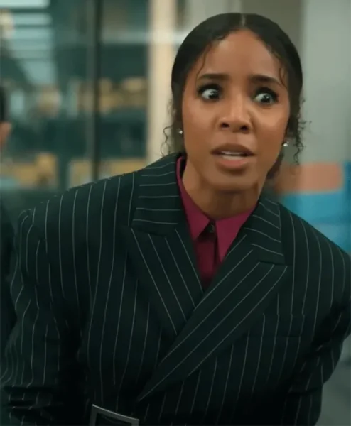 Relationship Goals Kelly Rowland Pinstripe Blazer For Sale.webp