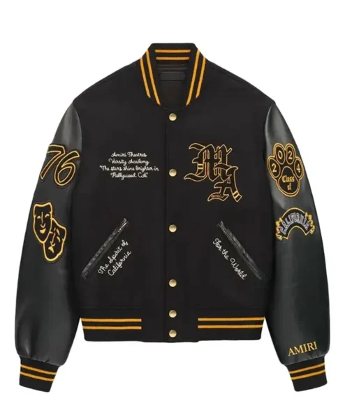 Relationship Goals Method Man Black Varsity Jacket Front.webp
