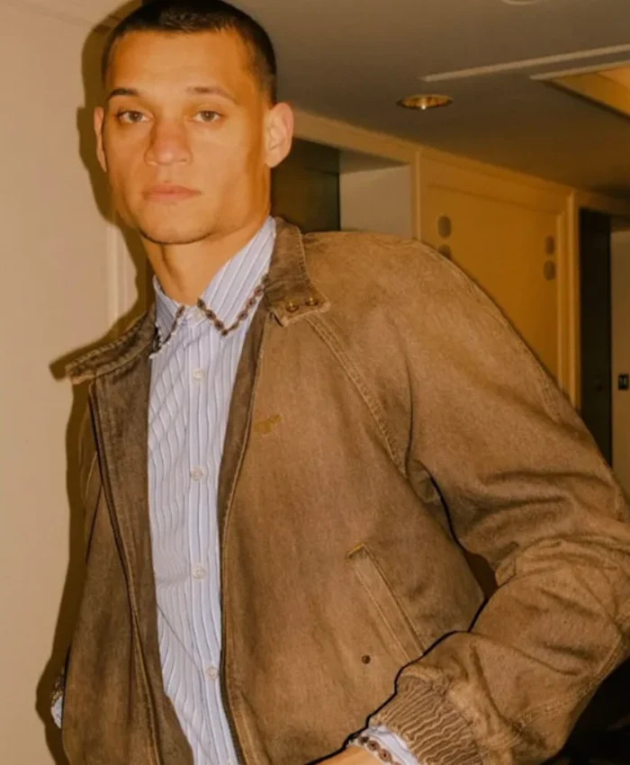 Reminders of Him Tyriq Withers Brown Denim Jacket For Sale.webp