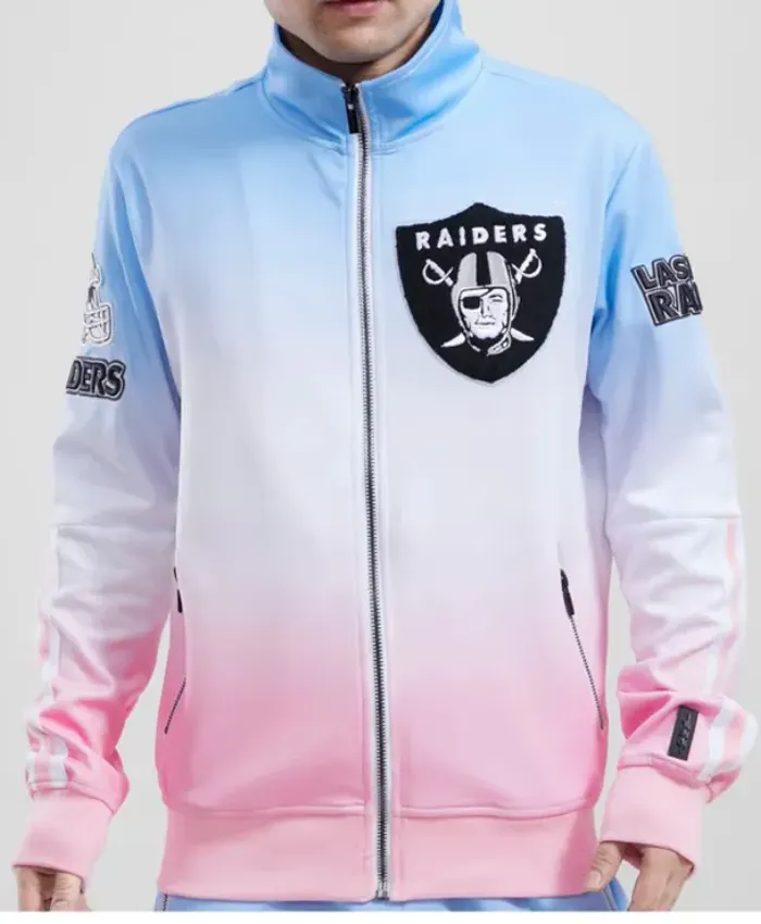 Reyna Wiza Las Vegas Raiders Zip Track Jacket.webp