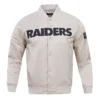 Ryley Marks Las Vegas Raiders Satin Varsity Jacket.webp