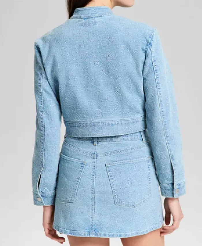 Shop Beyond The Gates Samantha Richardson Denim Cropped Jacket.webp