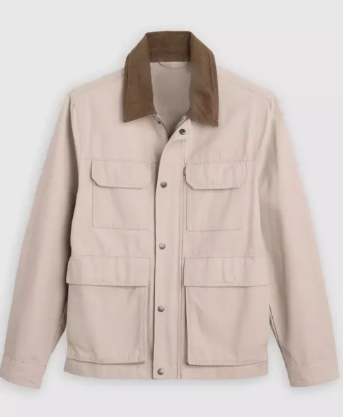 Shop Levis Barn Cotton Chore Jacket Beige