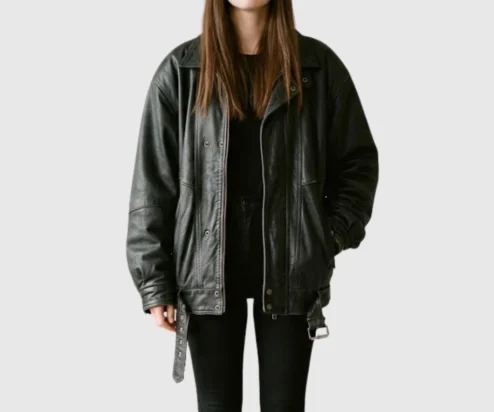 Shop Womens Black 90s Vintage Cafe Racer Jacket