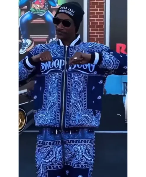 Snoop Dogg Blue Bandana Track Jacket