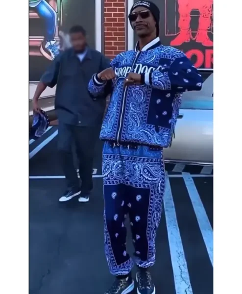 Snoop Dogg Blue Bandana Tracksuit Front