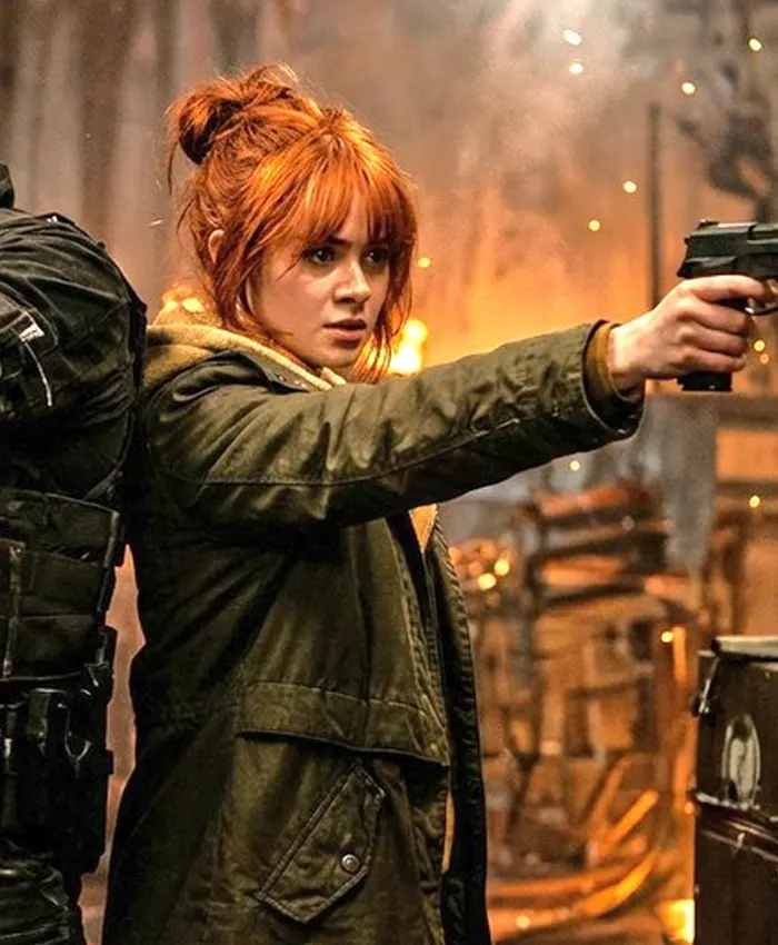 Spider Man Brand New Day 2026 Sadie Sink Green Jacket Right