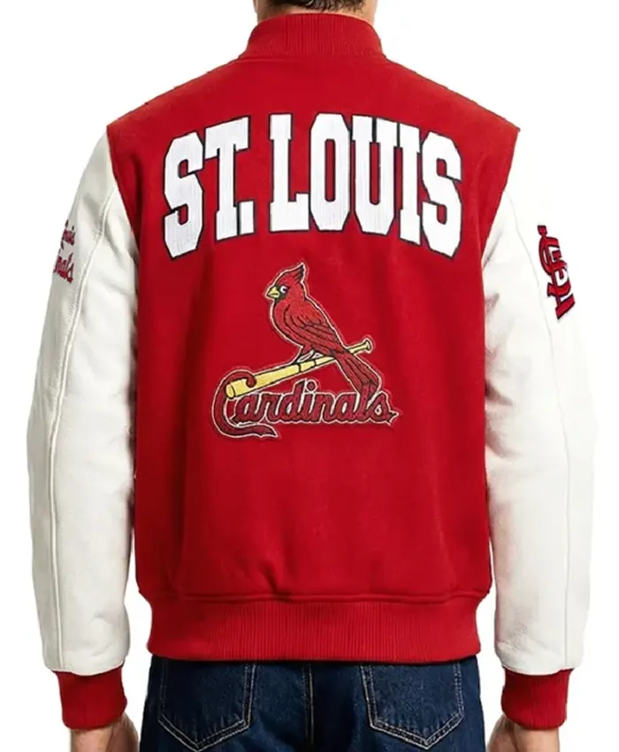 St. Louis Cardinals City Arch Red and White Varsity Jacket