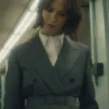 The Beauty S01 Rebecca Hall Grey Belted Blazer.webp