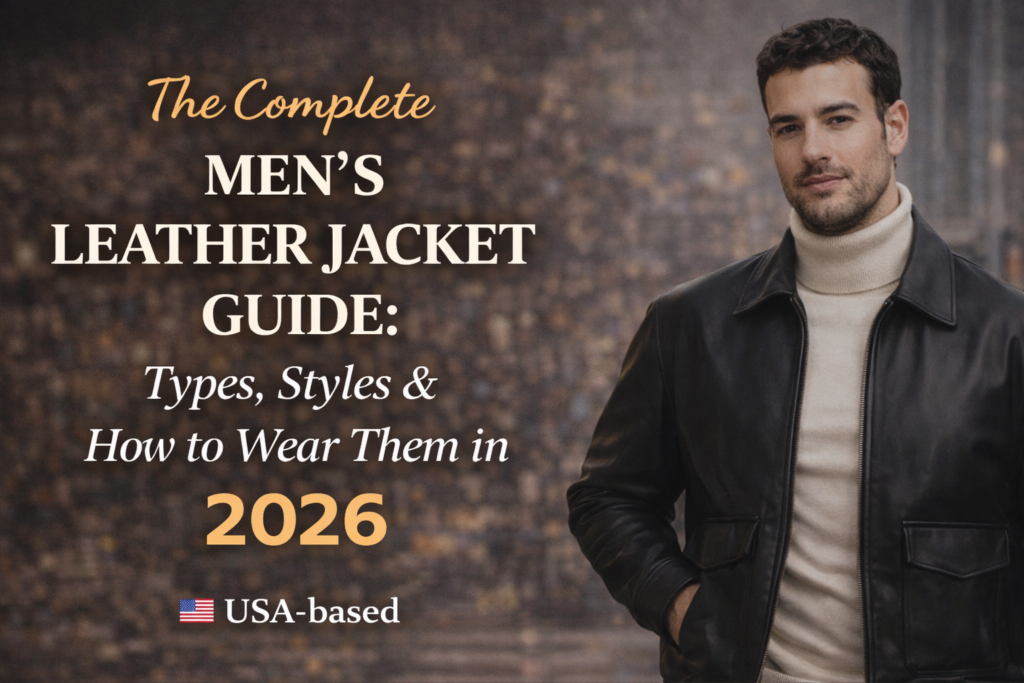 The Complete Men’s Leather Jacket Guide Types, Styles & How to Wear Them in 2026