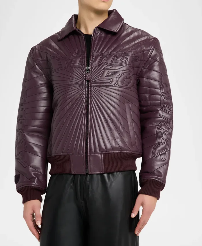 Trapunto Avirex Leather Jacket