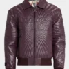 Trapunto Leather Avirex Jacket