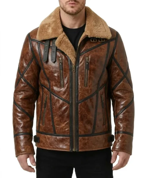 Wesley Brown B3 Aviator Leather Jacket