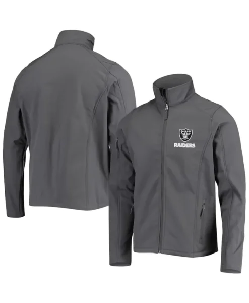 Wilhelm King Las Vegas Raiders Grey Zip Jacket.webp
