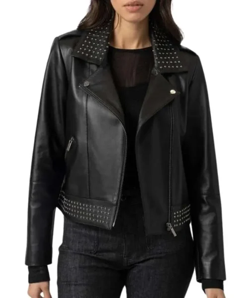 Women Classic Leather Jacket Siaga