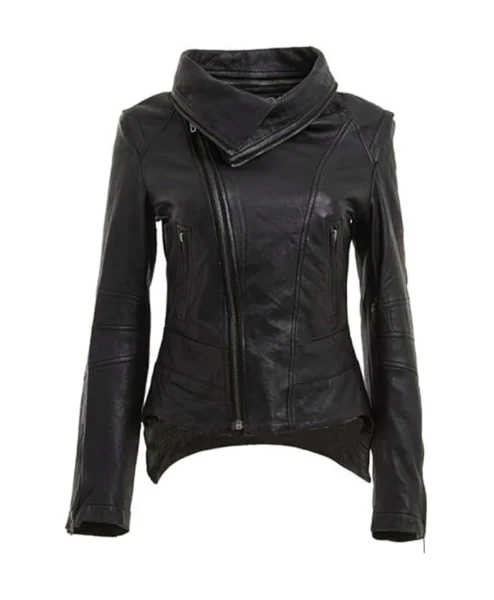 Women Classic Leather Jacket Springle