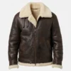 colin brown shearling sf leather jacket