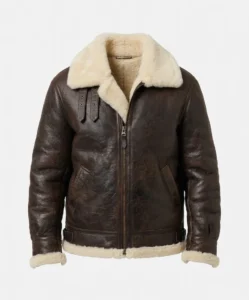 colin brown shearling sf leather jacket