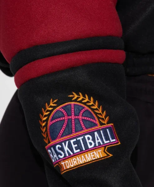cropped black brooklyn hottie varsity jacket logo.webp