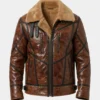 wesley brown b3 aviator leather jacket