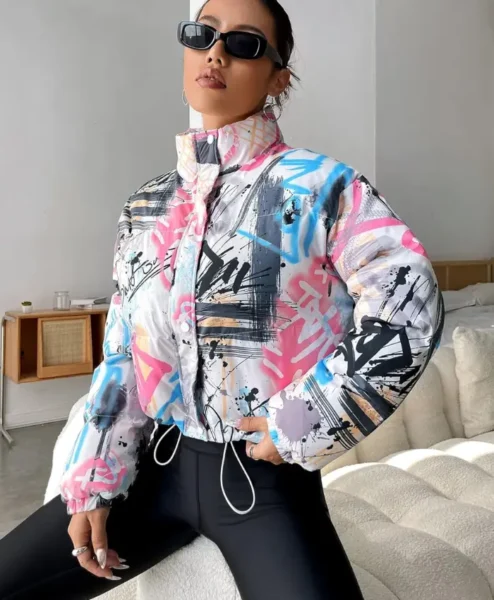 womens boxy fit puffer graffiti varsity jacket style.webp