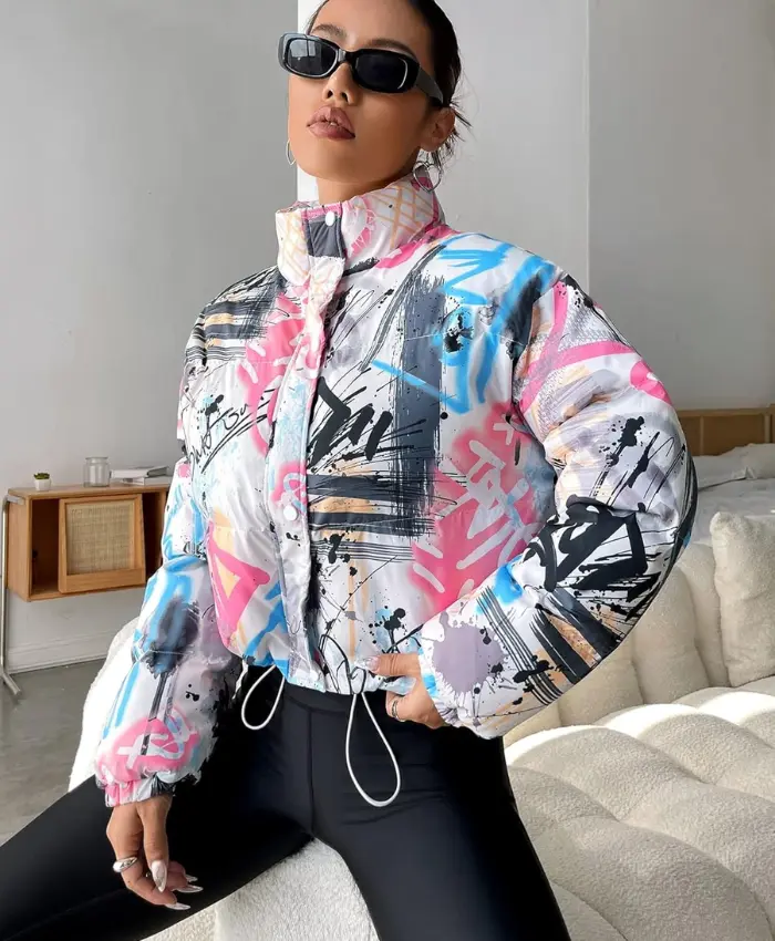 womens boxy fit puffer graffiti varsity jacket style.webp