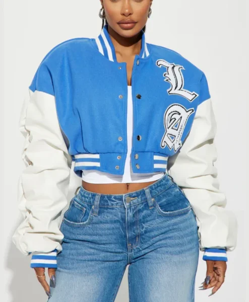 womens los angeles blue 95 cropped varsity jacket main.webp