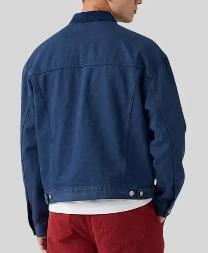2026 Levis England Football Type Iii Blue Denim Trucker Jacket for Men and Women