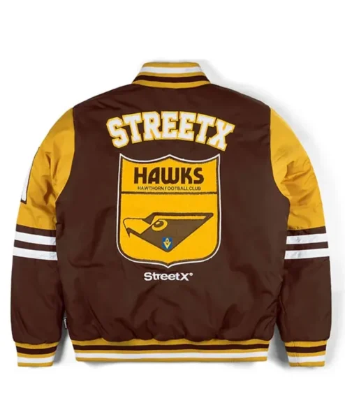 AFL Hawthorn Hawks Reversible Varsity Jacket