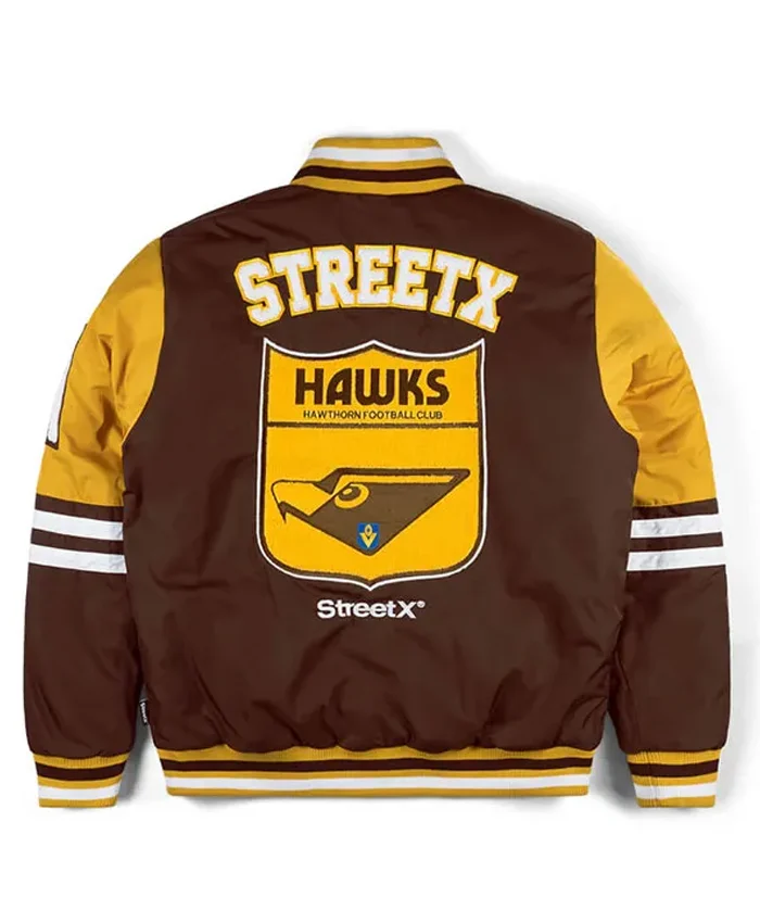 AFL Hawthorn Hawks Reversible Varsity Jacket