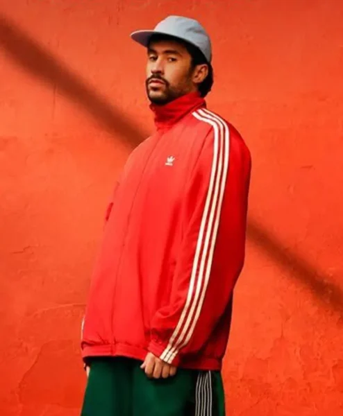 Adidas Bad Bunny Para Red Firebird Track Jacket