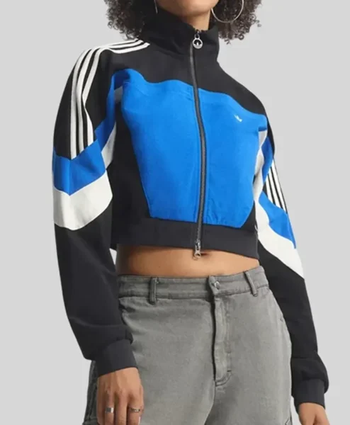 Adidas Blocking Track Jacket Blue Front