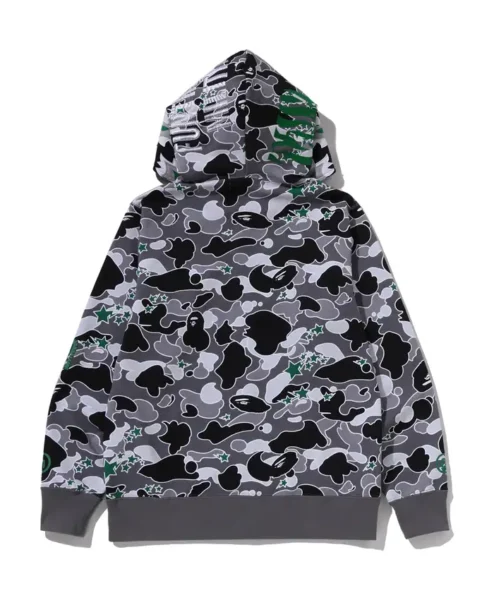 Bape x Hidden Sta Camo Full Zip Tiger Hoodie