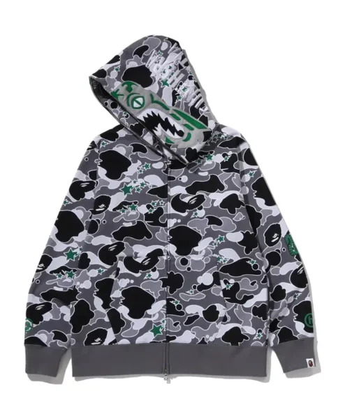 Bape x Hidden Sta Camo Tiger Full Zip Hoodie