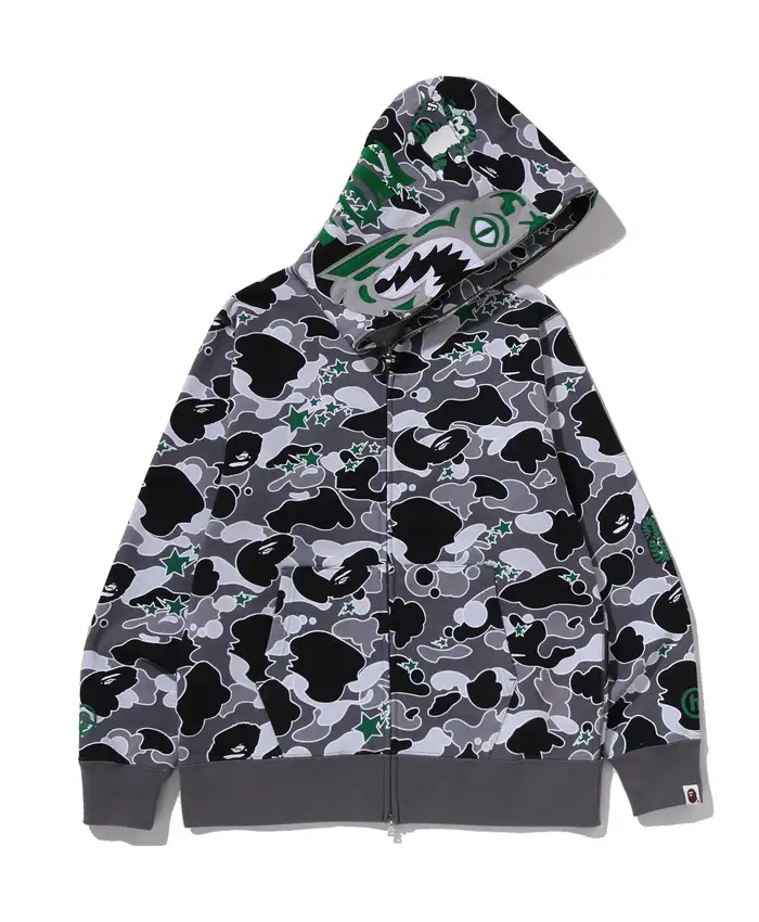 Bape x Hidden Sta Tiger Camo Full Zip Hoodie