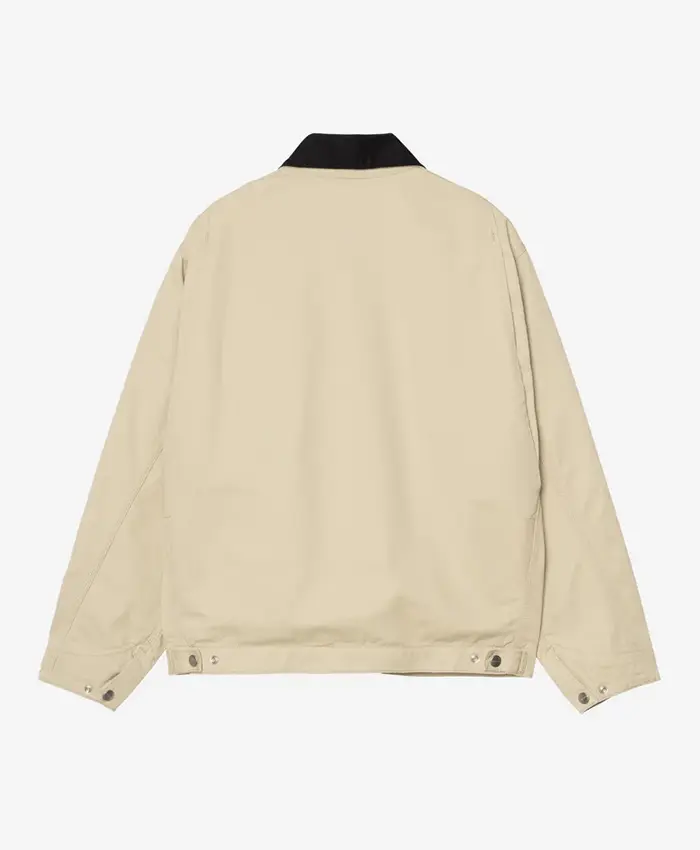 Carhartt OG Detroit Cotton Jacket Beige Back