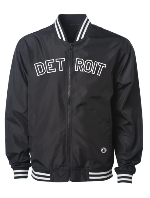 Detroit Black Bomber Jacket