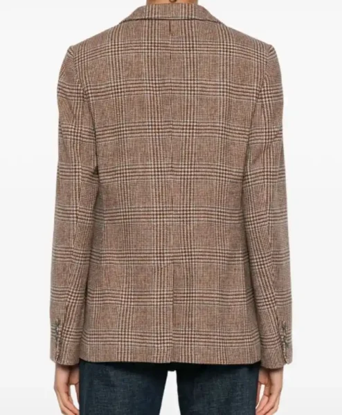 Dutton Ranch 2026 Kelly Reilly Brown Checkered Blazer