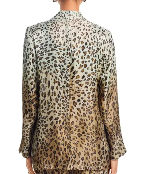 Dutton Ranch Beulah Jackson Leopard Print Blazer Back
