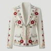 Dutton Ranch S01 Annette Bening White Floral Blazer front
