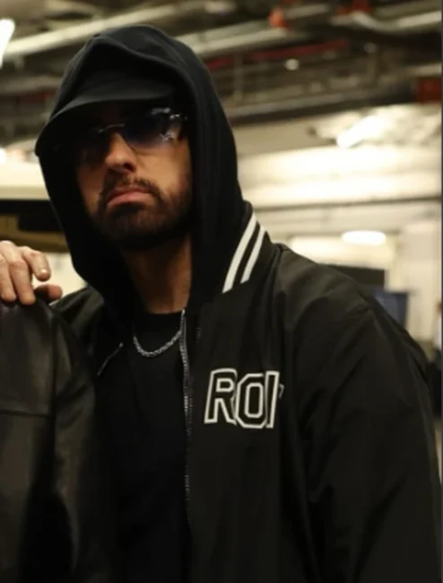 Eminem Detroit Courtside for the Pistons vs Cavaliers Game Jacket