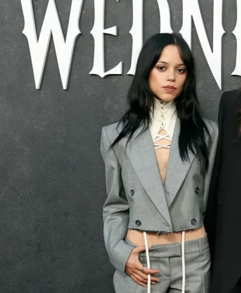 Emmys FYSEE Event 2026 Jenna Ortega Grey Jacket For Sale